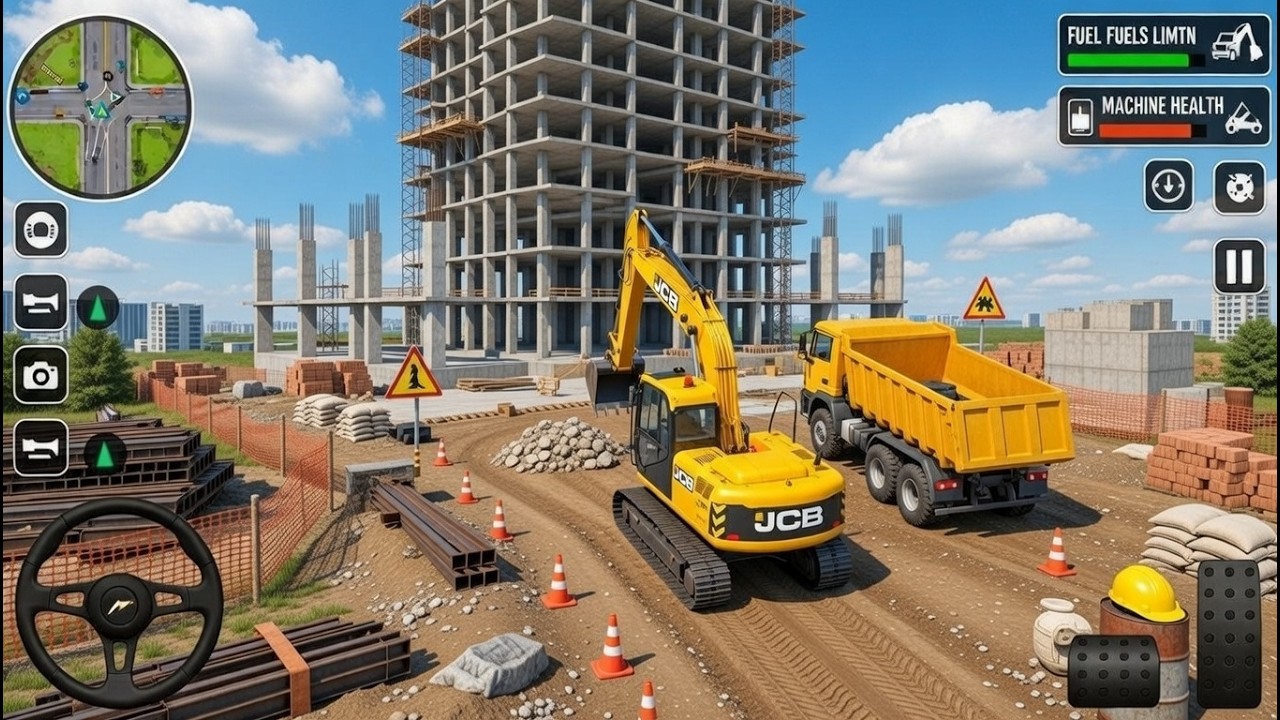 Mega Highway Builder Mission – JCB Excavator Simulator 3D – Android Gameplay #livestreaming