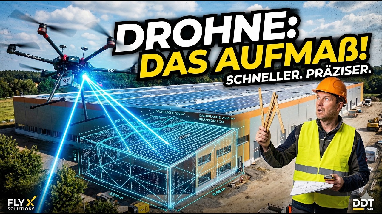 Ingenieur vs. Drohne: Wer macht das bessere Aufmaß? DDT GmbH & FlyX Solutions