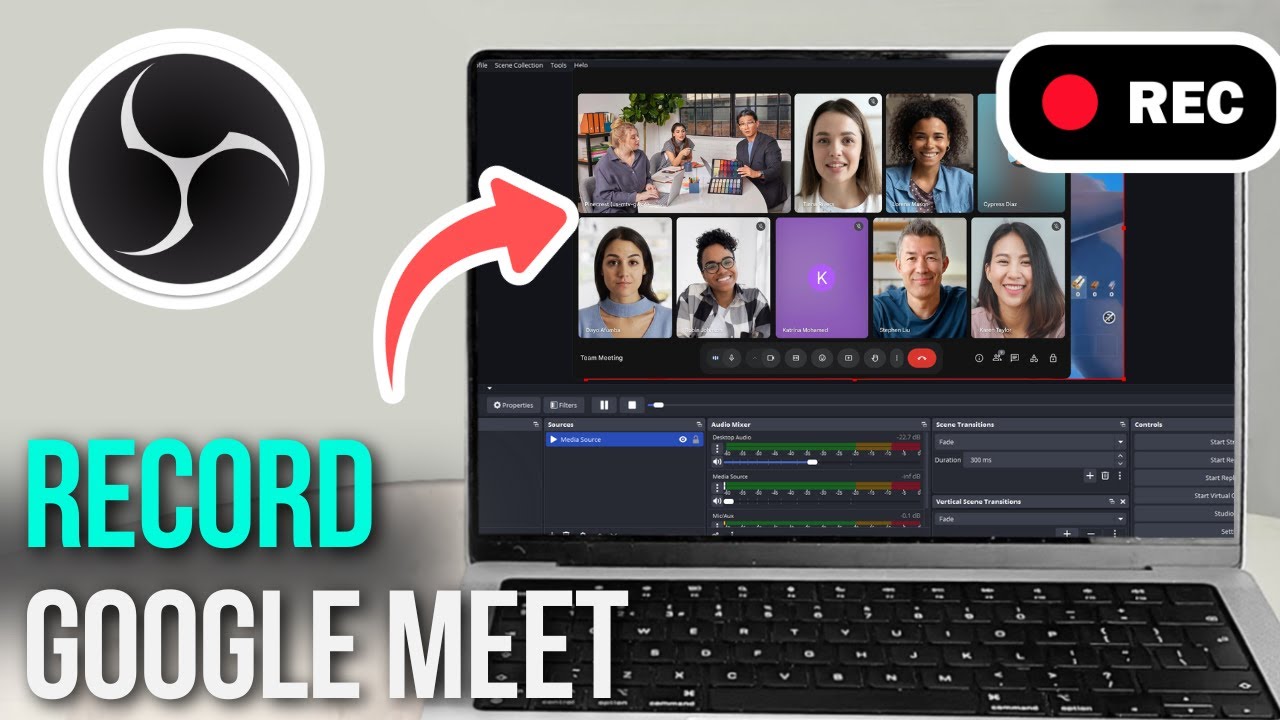 How to Record Google Meet Video Call using OBS