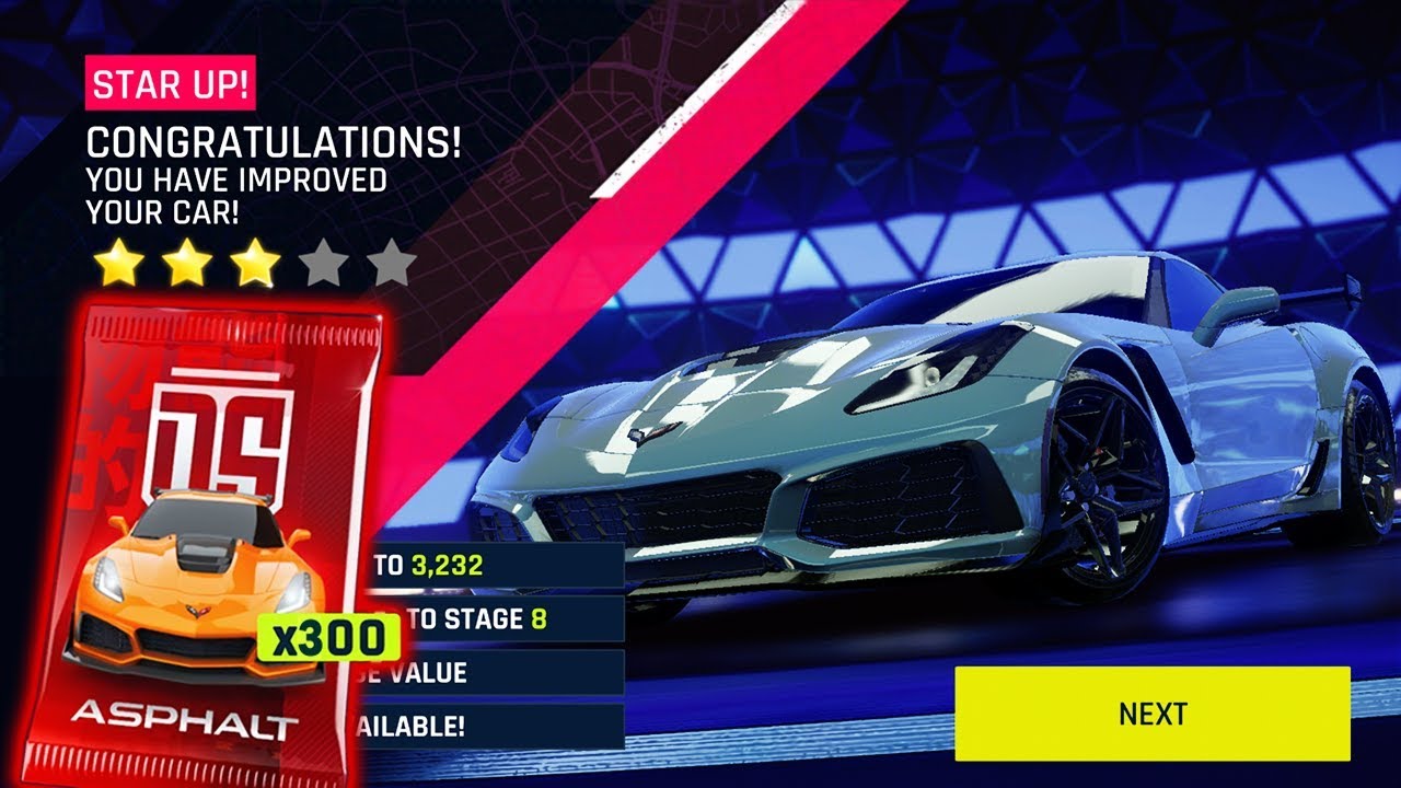 ASPHALT 9 | Opening 300 Chevrolet Corvette ZR1 packs & Test Drive