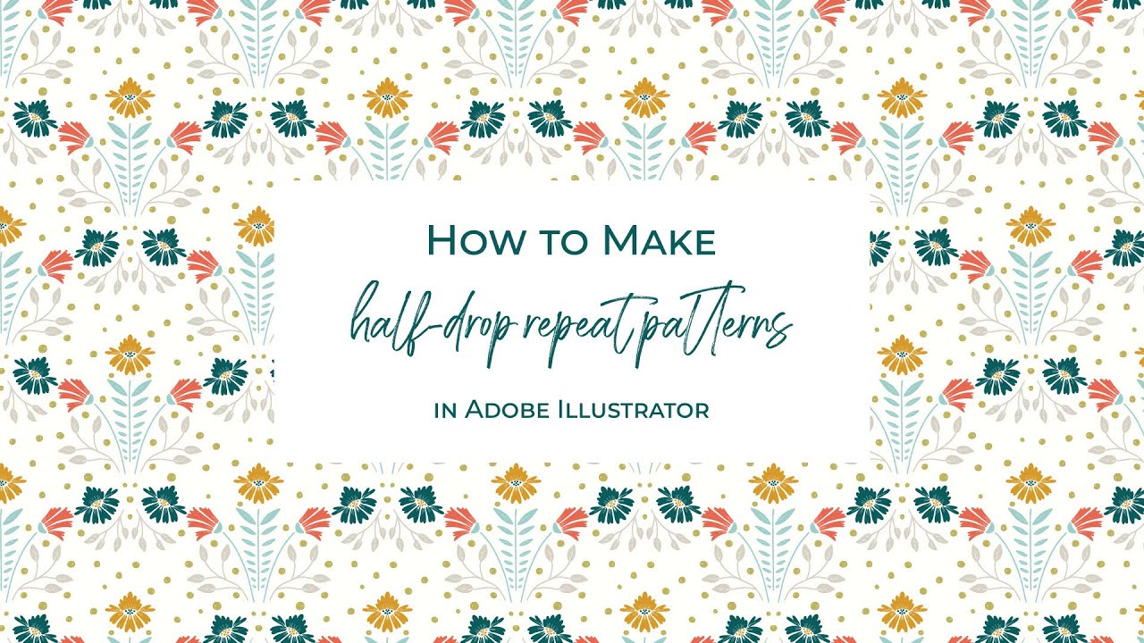 How to make half-drop repeat pattern in Illustrator
