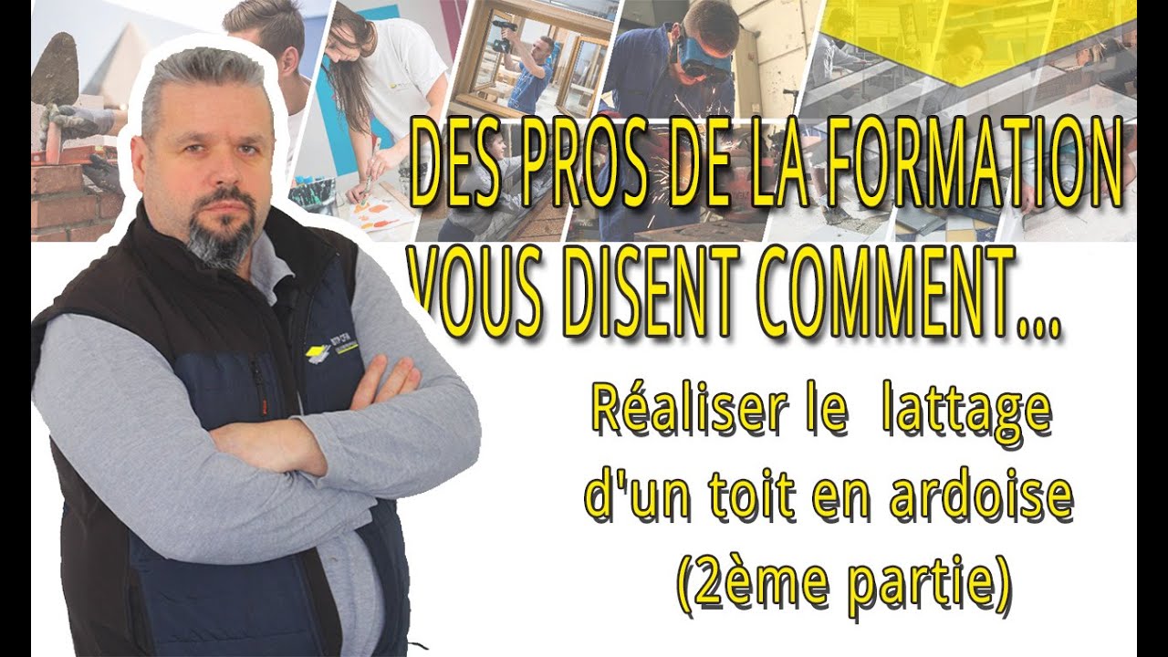 Réaliser le  lattage d'un toit en ardoise  (2ème partie)