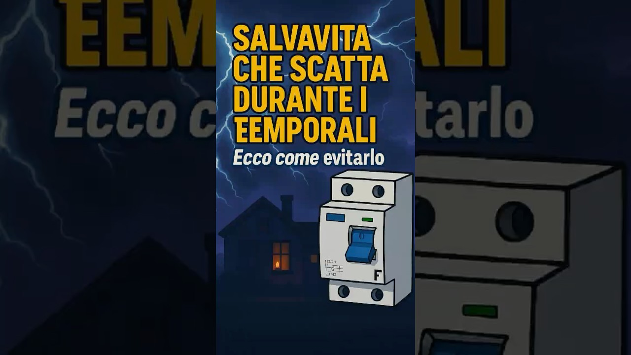 ⚡ Perch&eacute; il salvavita scatta con i temporali&hellip; e come evitarlo!