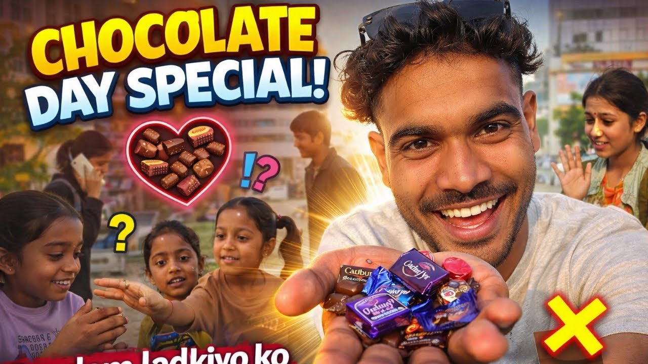 Chocolate Day  girl reaction 🥰+🤬￼ vlog-12