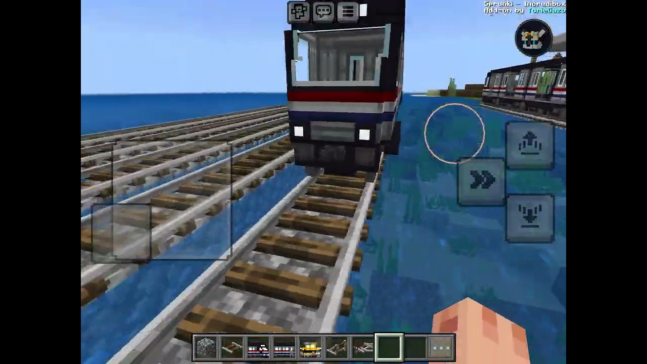 Building a depot for my trains addon by @Podcrash in Minecraft (this trains addon is number 2)