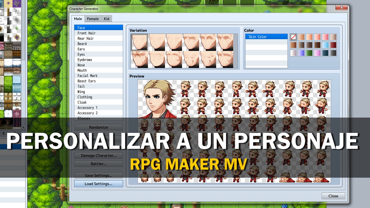 RPG Maker MV - Tutorial en Español #4 - Personalizar a un personaje