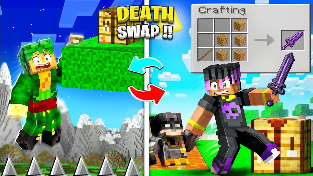Minecraft DEATHSWAP But CRAFTS ARE RANDOM😱