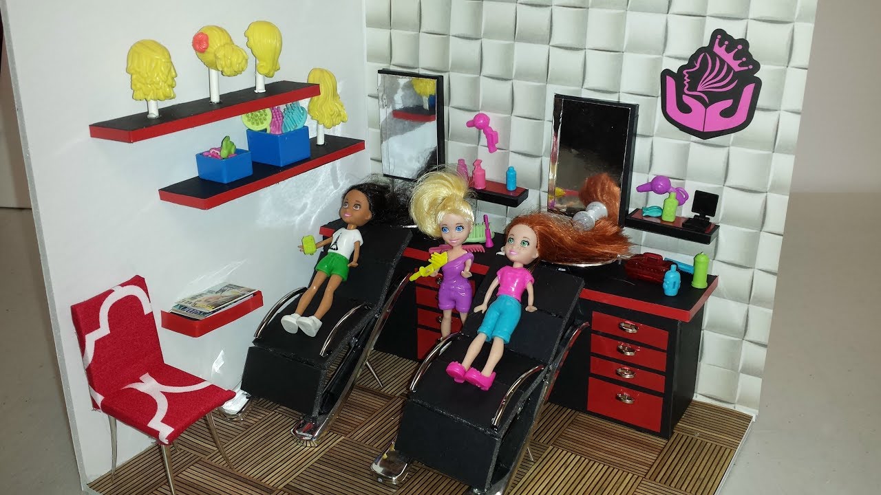 DIY Miniature Doll Salon Room