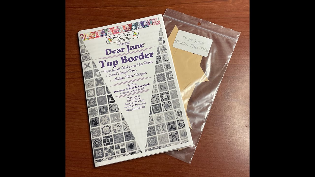 Bag Sort: Triangles TR6-TR9 - Dear Jane Goes EPP