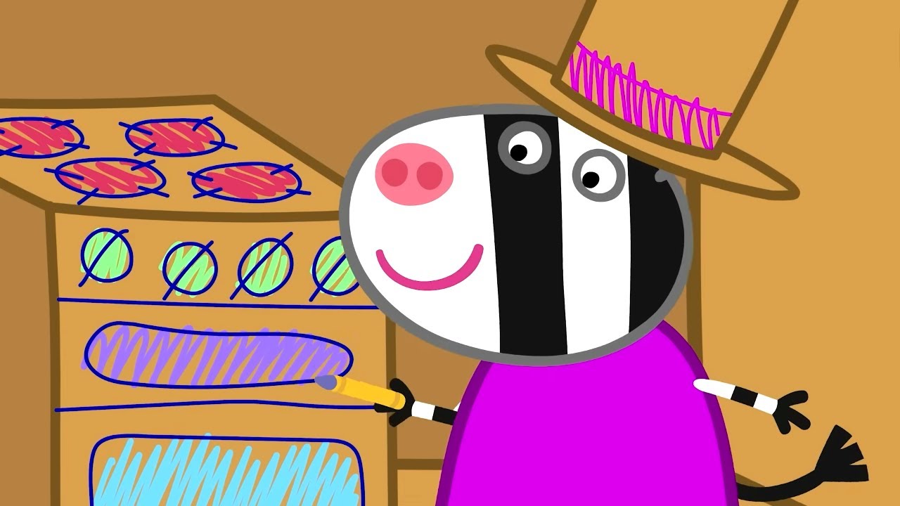 Zo&euml; Zebra and Peppa Pig Craft a Cardboard Castle! 🏰 🐽 Peppa Pig Full Episodes