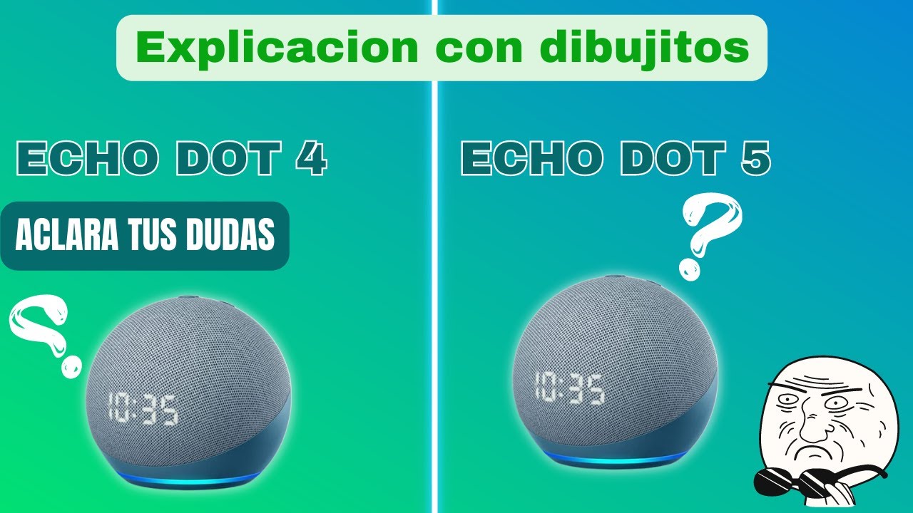 Cual es mejor Echo dot 4 generacion o el Echo dot 5 generacion 2023