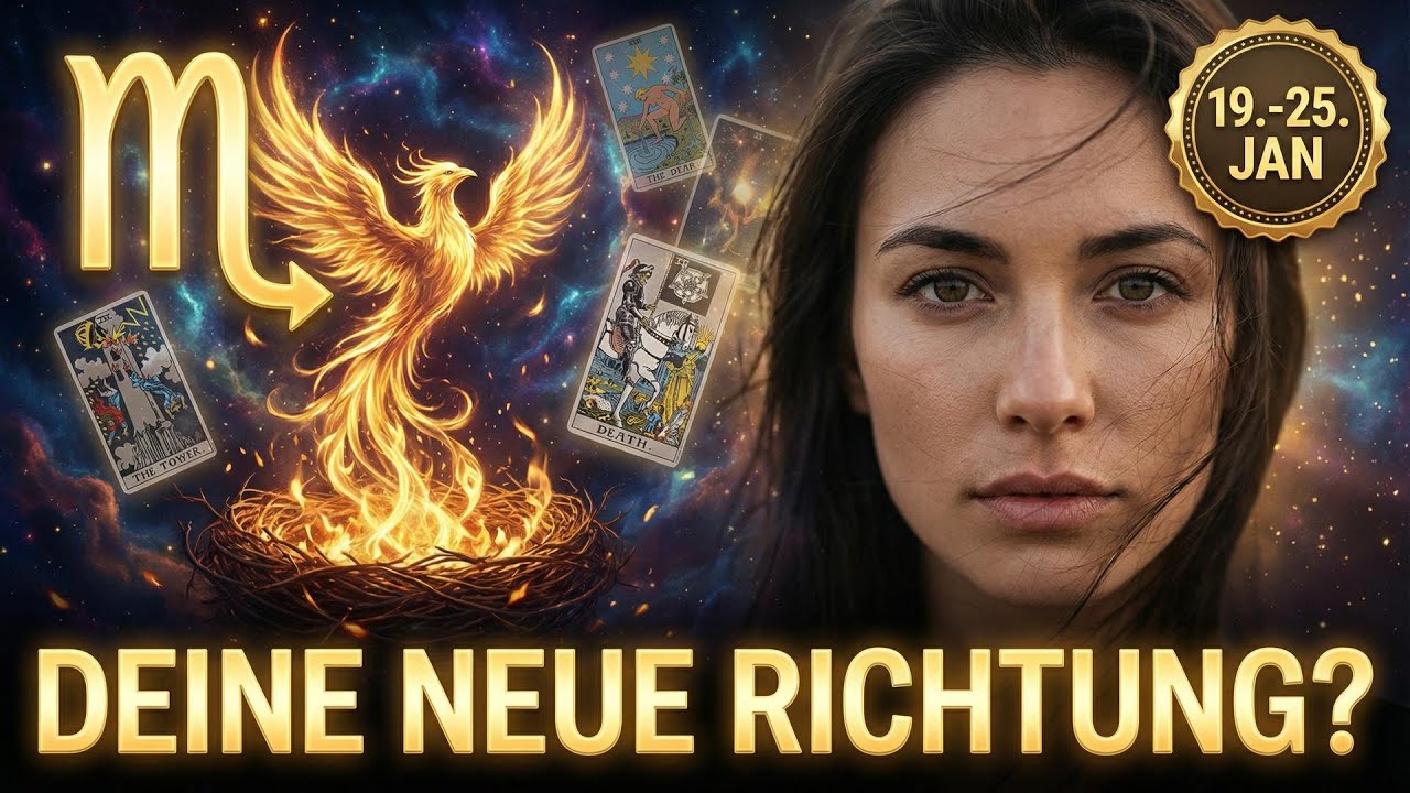 🦂 SKORPION Wochenorakel 19.-25. JANUAR: PHÖNIX STEIGT AUF! Neue Richtung bringt Transformation!