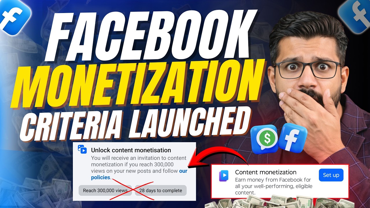 🔥 Fabulous Update! Facebook Content Monetization Criteria Launched | 0 Followers