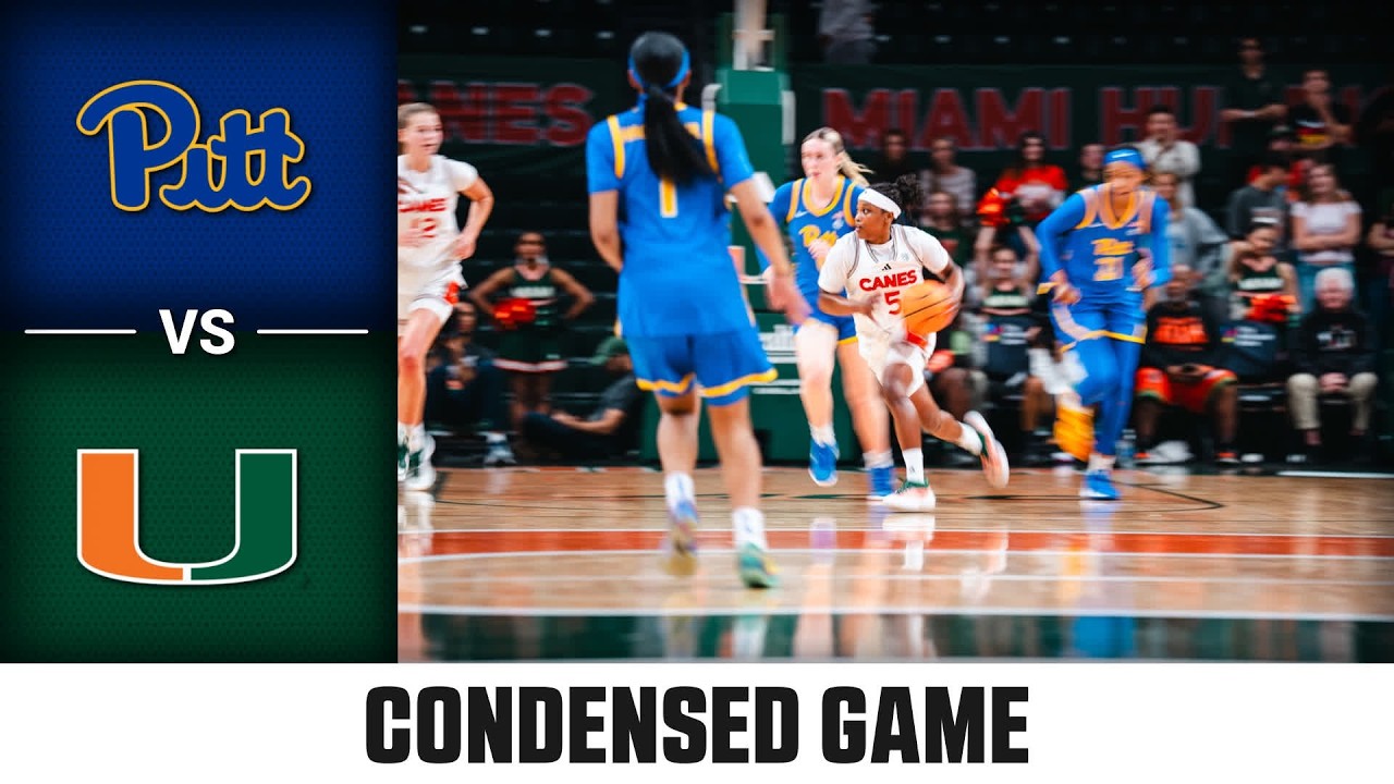 Pitt vs. Miami Condensed Game | 2025-26 ACC Women's Basketball
