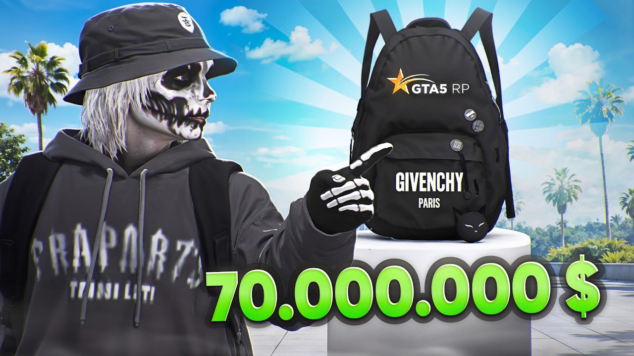 ЗАБРАЛ САМЫЙ РЕДКИЙ РЮКЗАК В ГТА 5 РП ЗА 70.000.000$ - GTA5RP MURRIETA