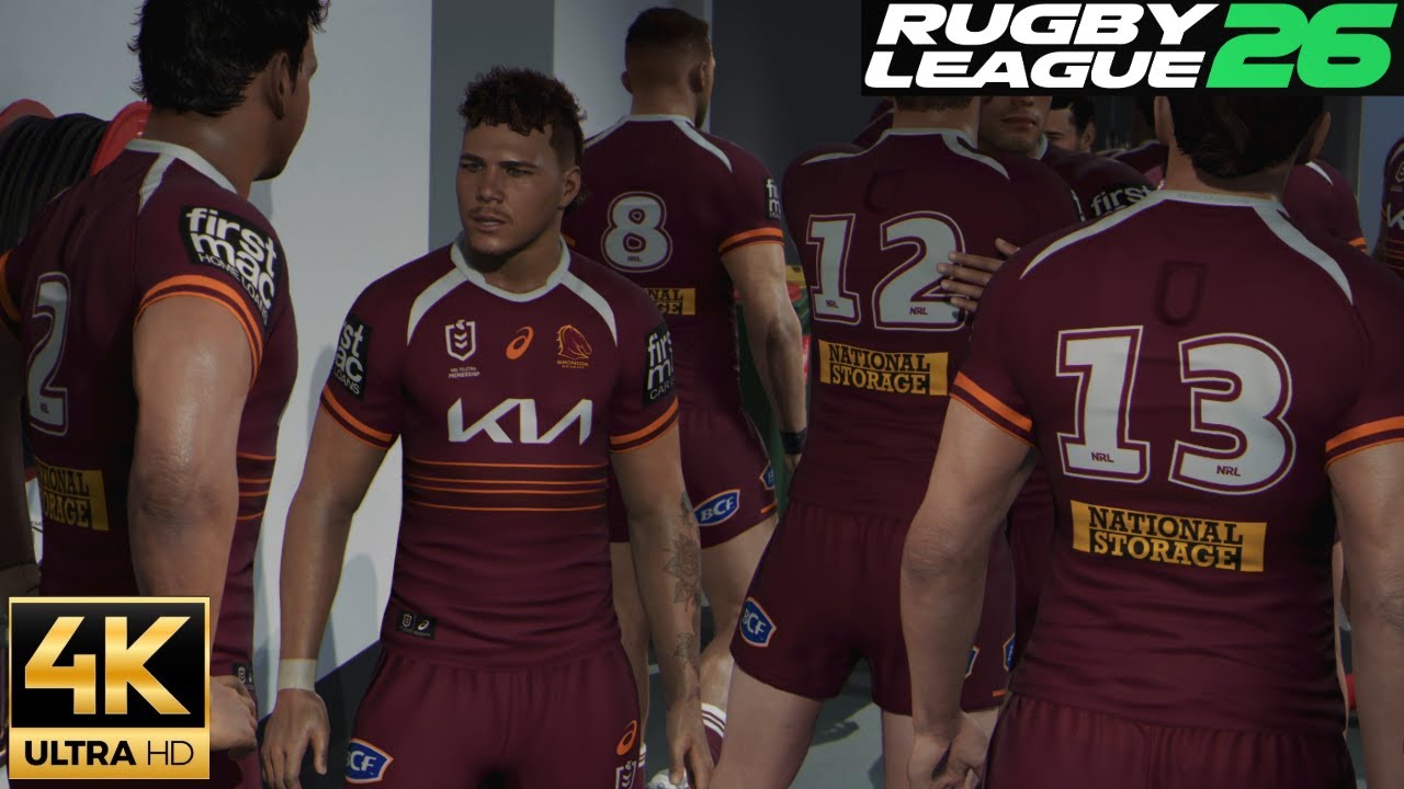 NRL Broncos VS Dolphins геймплей ПК 4K Rugby League 26