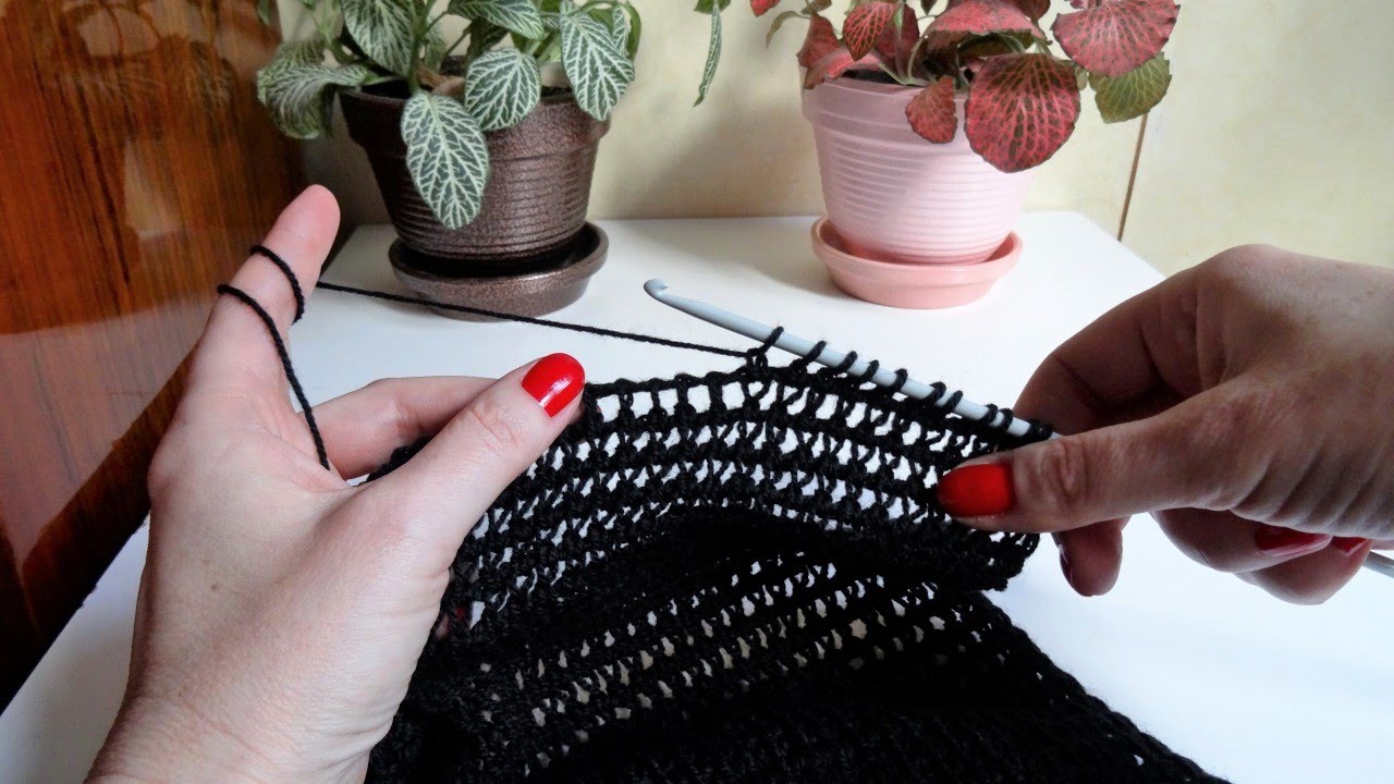 💥Tuniski bod, šal 💫Tunisian Crochet, Scarf💕