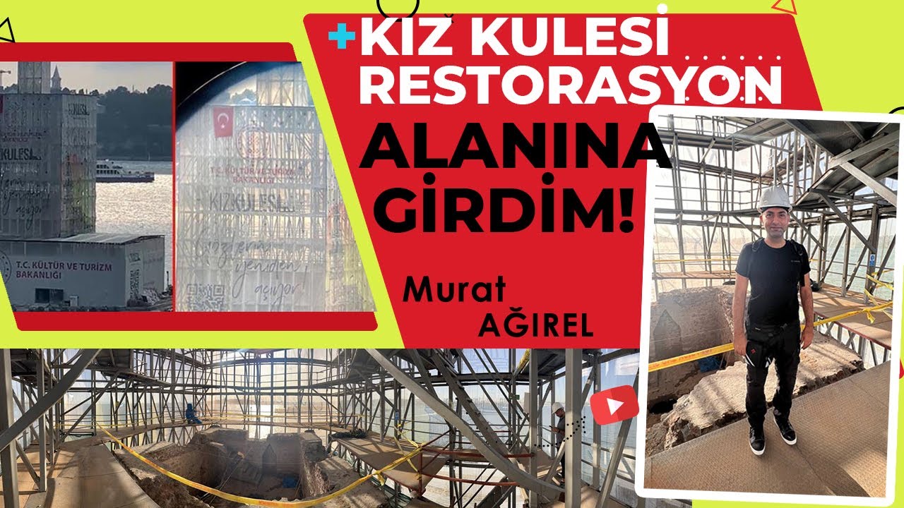 KIZ KULESİ RESTORASYON ALANINA GİRDİM VE İNCELEDİM! YENİ VİDEO!