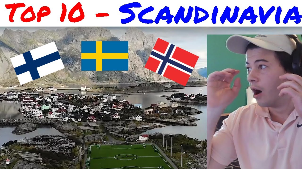 American Reacts Top 10 Places To Visit In Scandinavia | Ryan Shirley