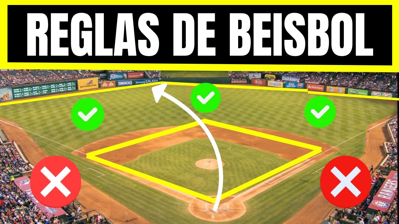 ⚾ Aprendiendo REGLAS básicas de BEISBOL para Principiantes ➜ Fácil de entender