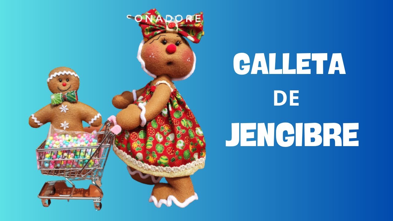 Como hacer una muñeca de galleta de jengibre.