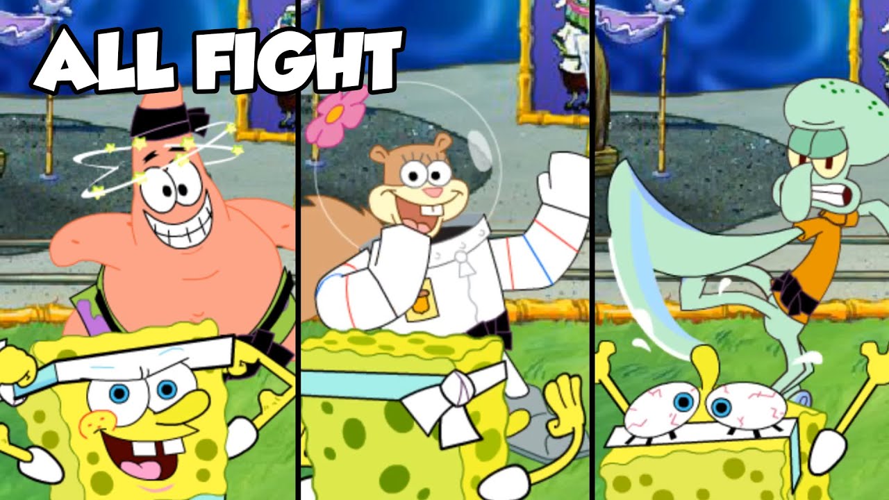 Spongebob Squarepants: Bikini Bottom Bust Up - All Fight