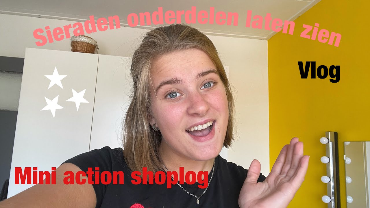 VLOG | sieraden onderdelen laten zien + mini action shoplog | A M Y