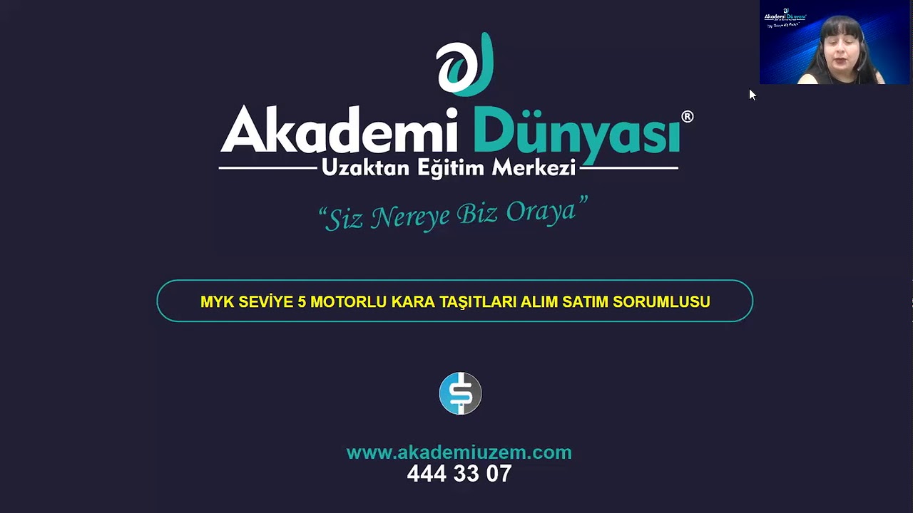 MYK - Seviye 5 - Motorlu Kara Taşıtları Alım Satım Sorumlusu