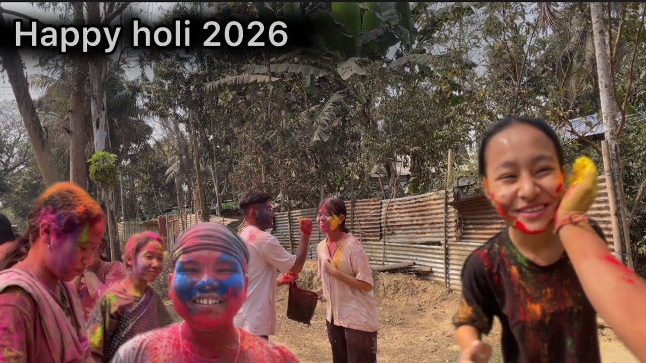 Happy holi 2026 first day holi #new #video #happy #holi 