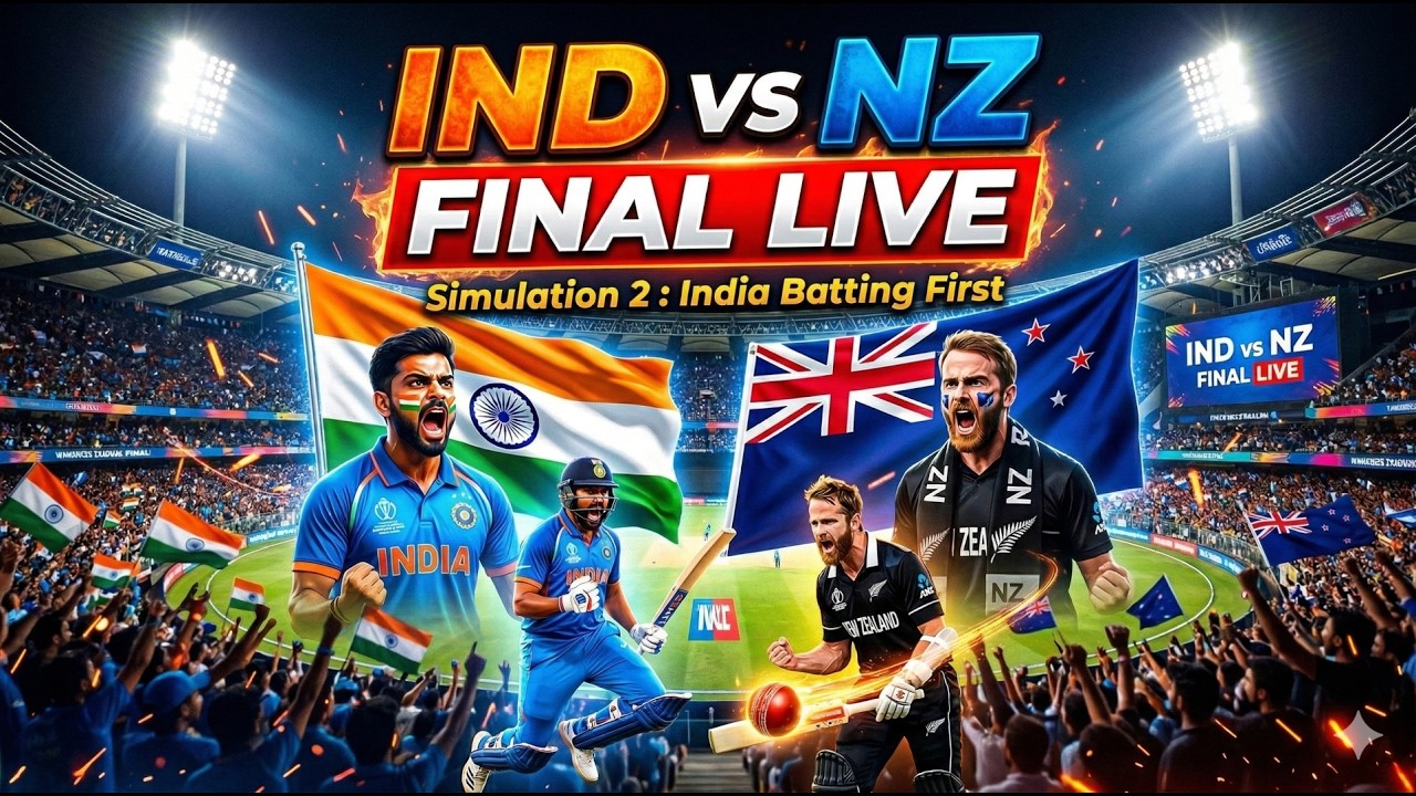 India vs. New Zealand final T20 World Cup batting first