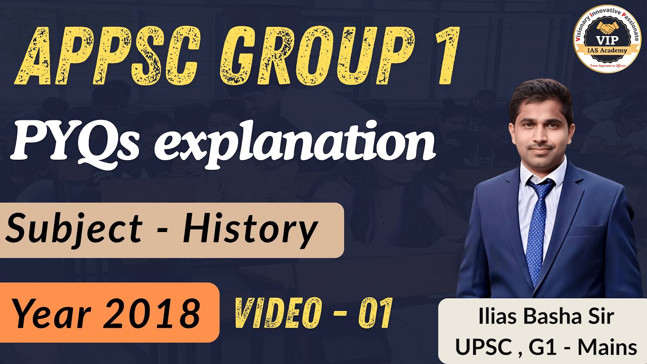 2018 - APPSC Group 1 - ( History ) - PYQs analysis #appsc #appscjobcalendar #jobcalendar #group1