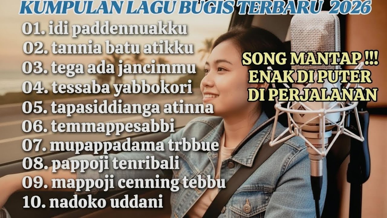 🔰 KUMPULAN LAGU BUGIS TERBAIK 2026/sangat mantap di putar saat perjalanan