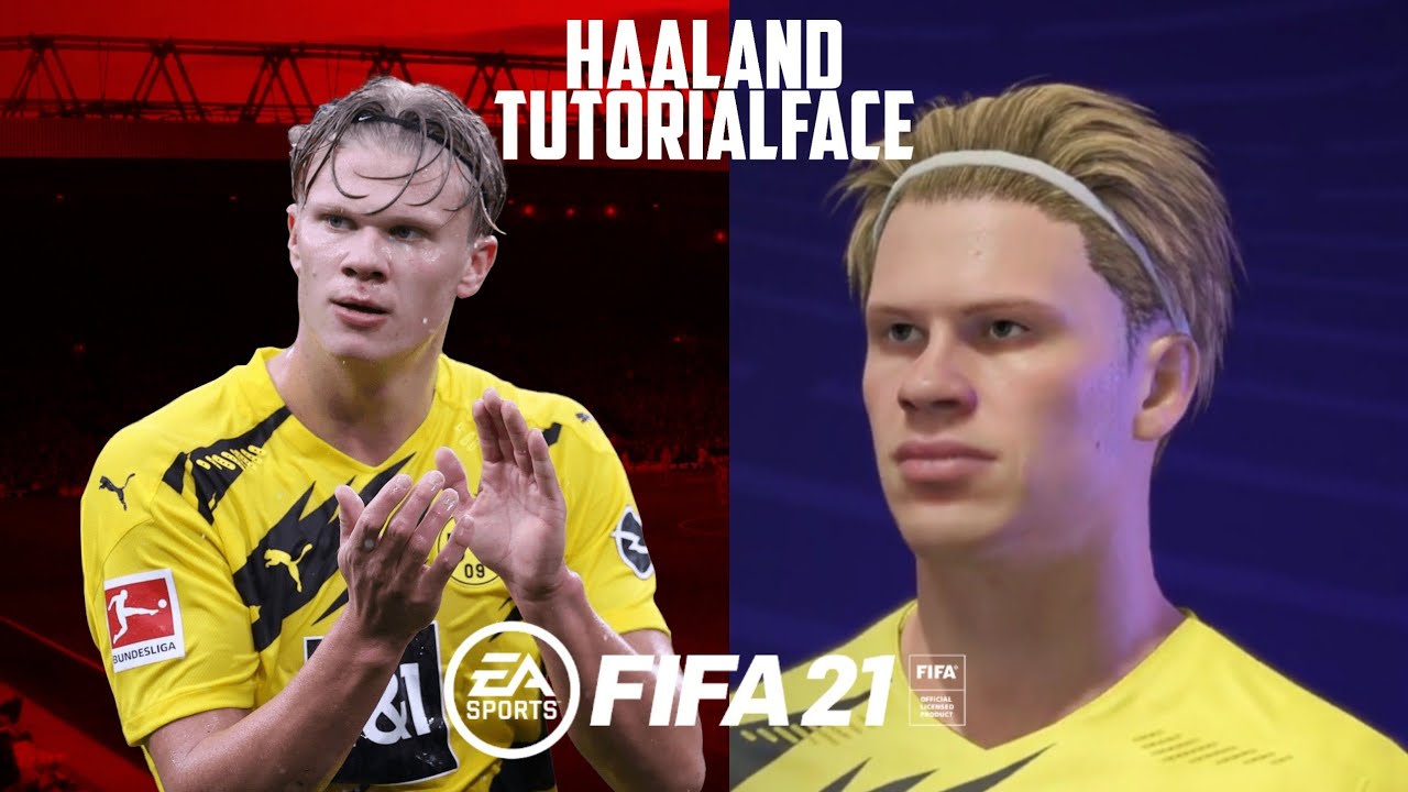 FIFA 21 - Face HAALAND (TutorialFace) | VIRTUAL PRO LOOKALIKE