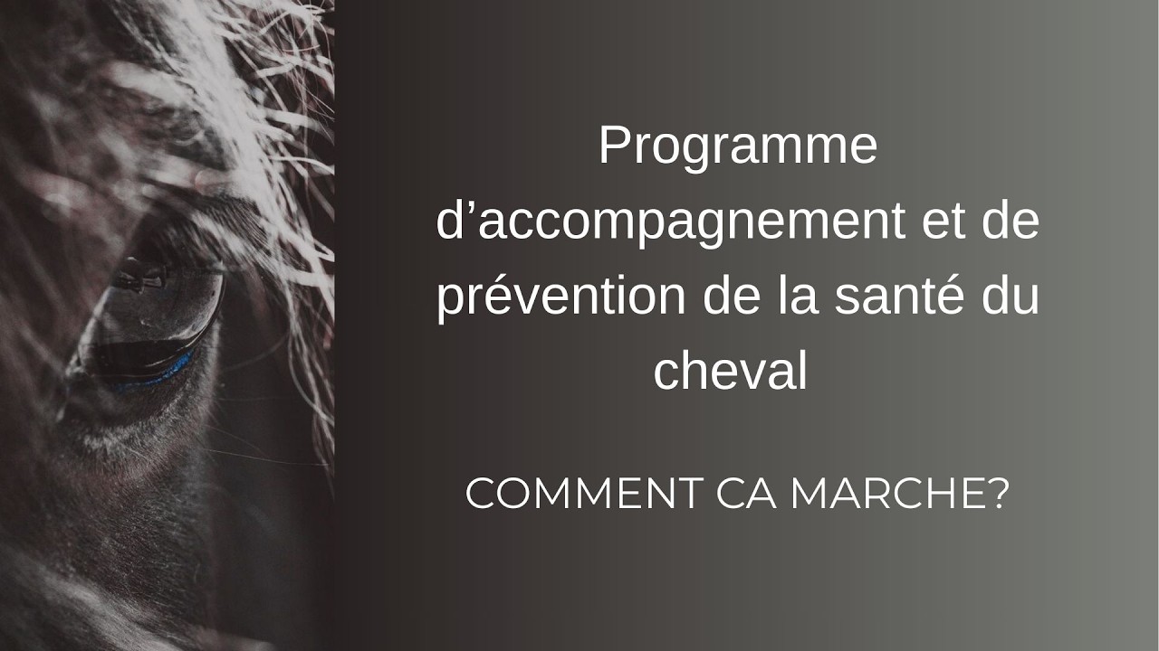 Comment fonctionne le programme d'accompagnement et de prévention en santé équine
