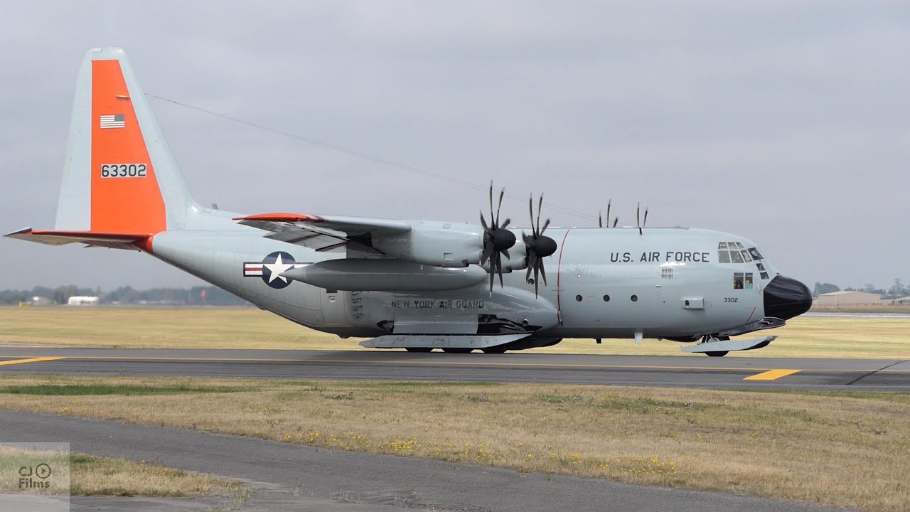 U.S. Air Force LC-130R Hercules departure and 'boomerang' arrival at Christchurch Airport 7 Jan 2026