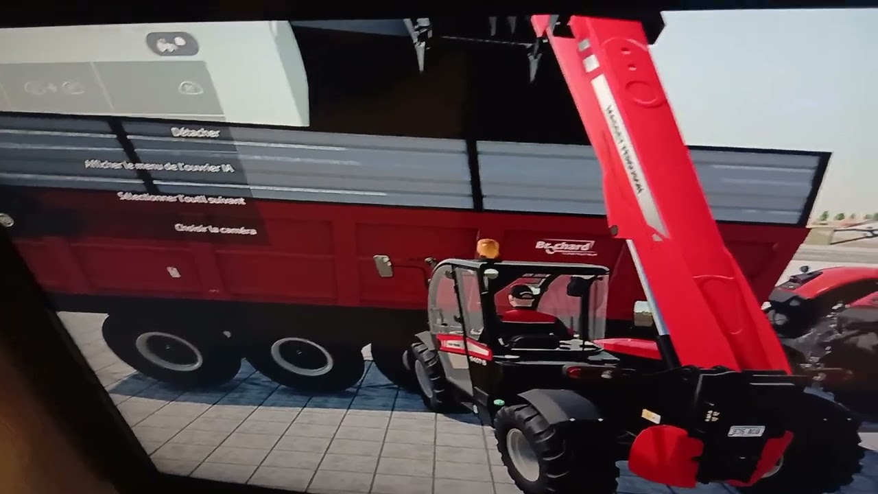 Lanchon Lucas neveu  manitou massey ferguson  9407 s au vidage du  fumier 