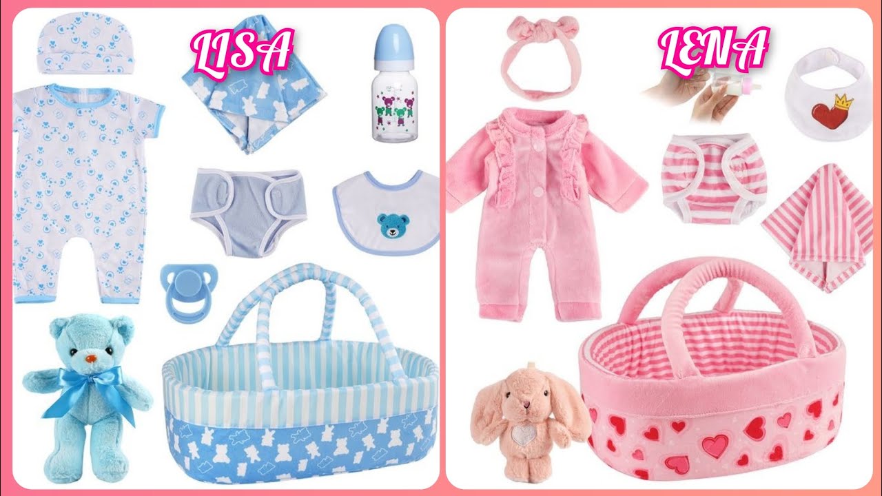 Lisa or Lena ||Reborn Baby Essentials|| New Born baby accessories||baby Items #32 @Craziest_Choices