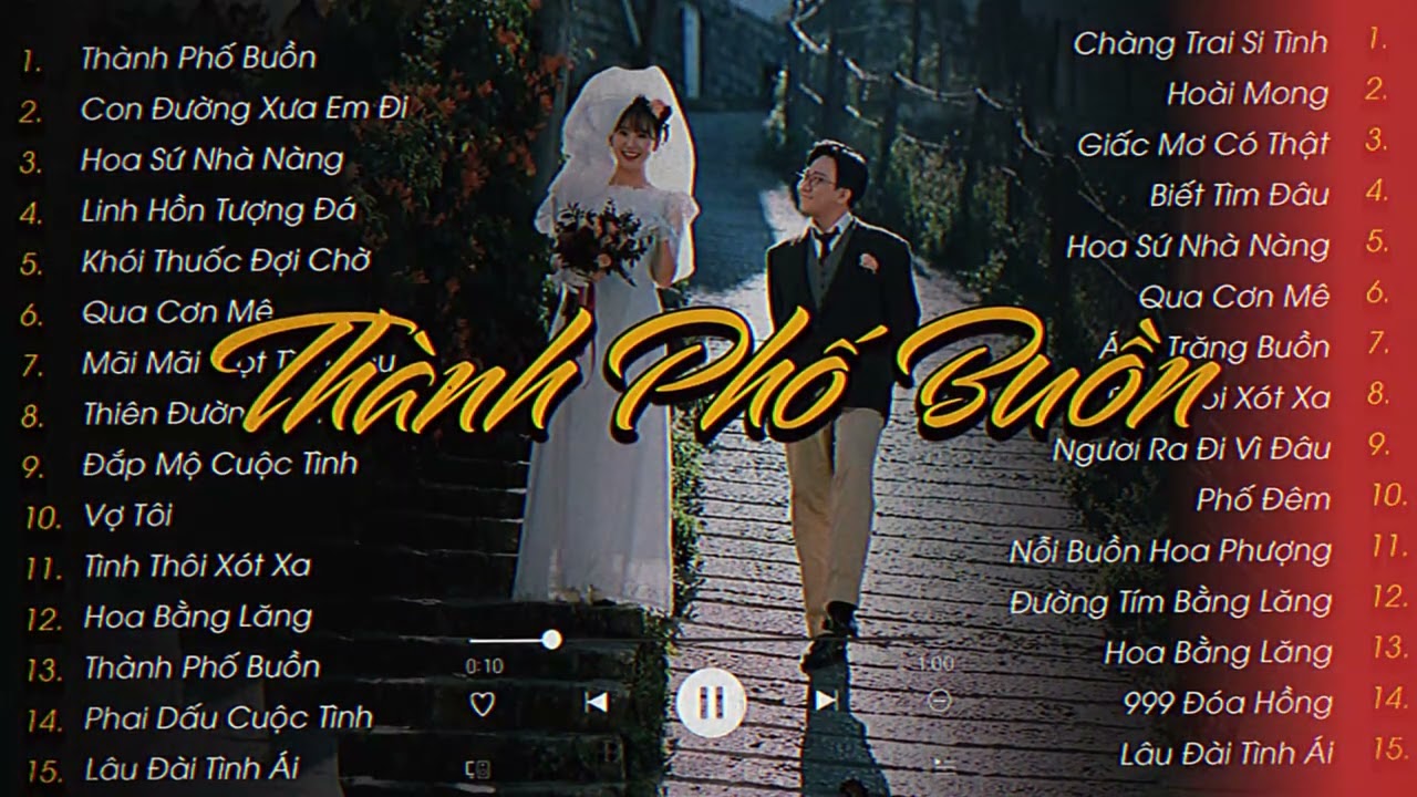 Thành Phố Buồn, Con Đường Xưa Em Đi, Hoa Sứ Nhà Nàng, Linh Hồn Tượng Đá | Những Bản Nhạc Xưa Lofi