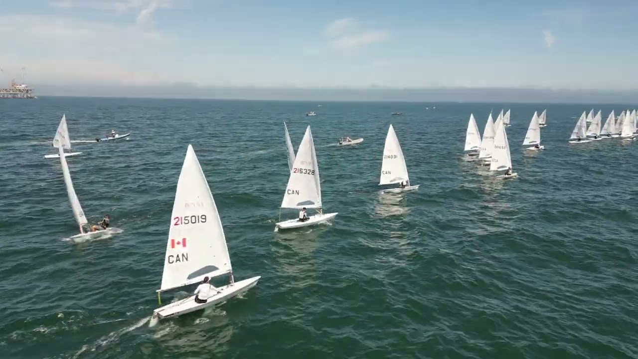 2023 Olympic Classes Regatta   Race 1   ILCA 7 start