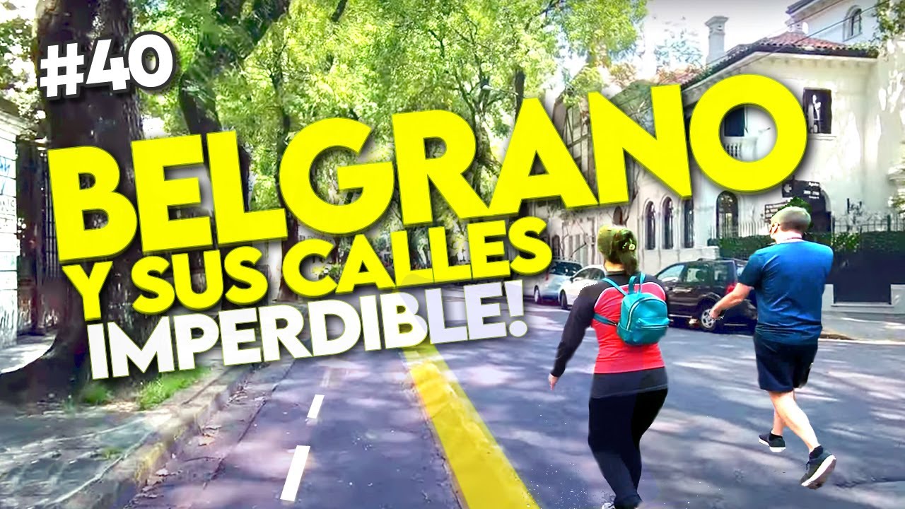 🔴  4k BELGRANO, Buenos Aires WALKING - sus calles, torres y arboledas, Buenos Aires ARGENTINA travel