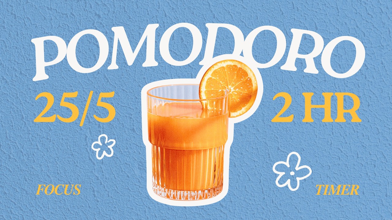 𝕗𝕣𝕖𝕤𝕙 𝕤𝕢𝕦𝕖𝕖𝕫𝕖𝕕 𝕠𝕛 🍊💙 𝟸𝟻/𝟻 𝟺𝚂𝙴𝚃𝚂 𝟸𝙷𝚁 | pomodoro focus timer | cozy cafe music | study with me