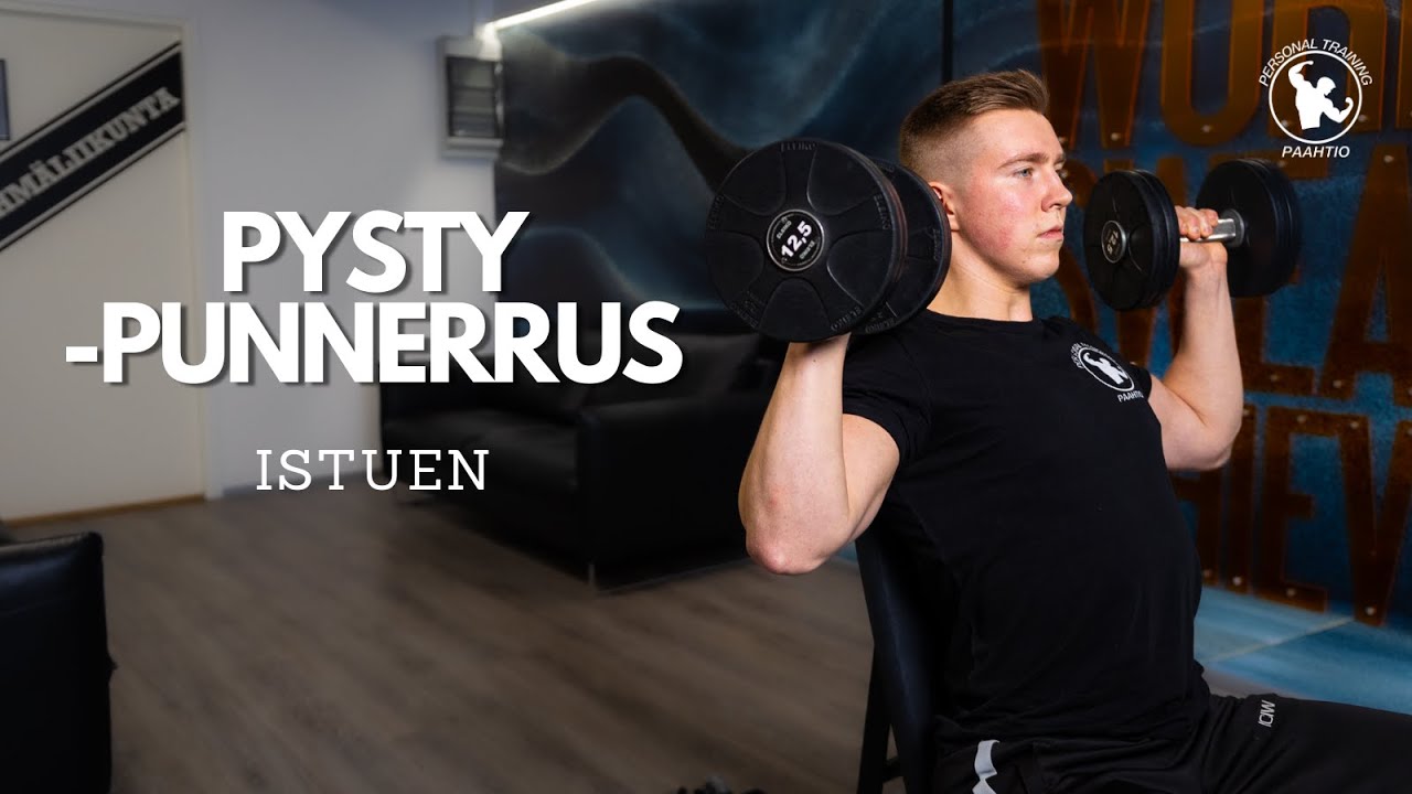 Pystypunnerrus istuen - K&auml;sipainoilla I PT Paahtio