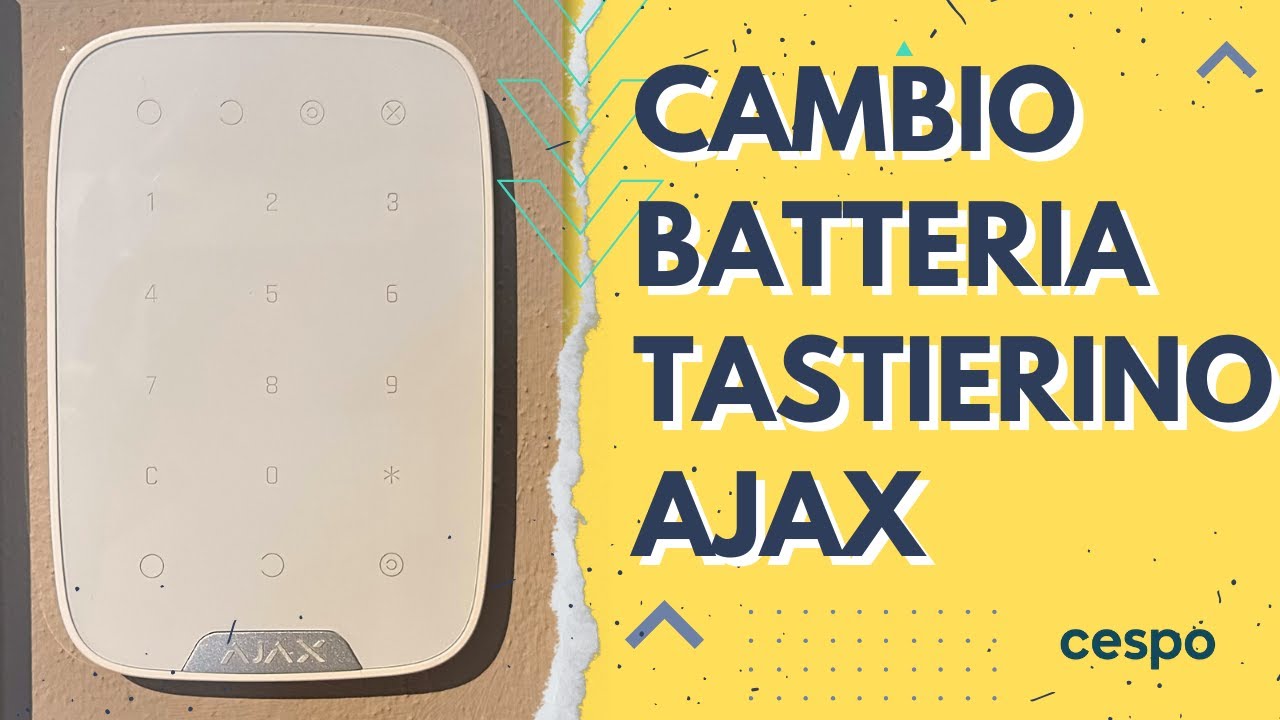 Sostituire BATTERIA 🔋 tastierino allarme AJAX - Keypad🚨 😜
