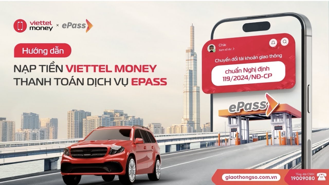 Hướng dẫn nạp tiền Viettel Money thanh to&aacute;n dịch vụ epass