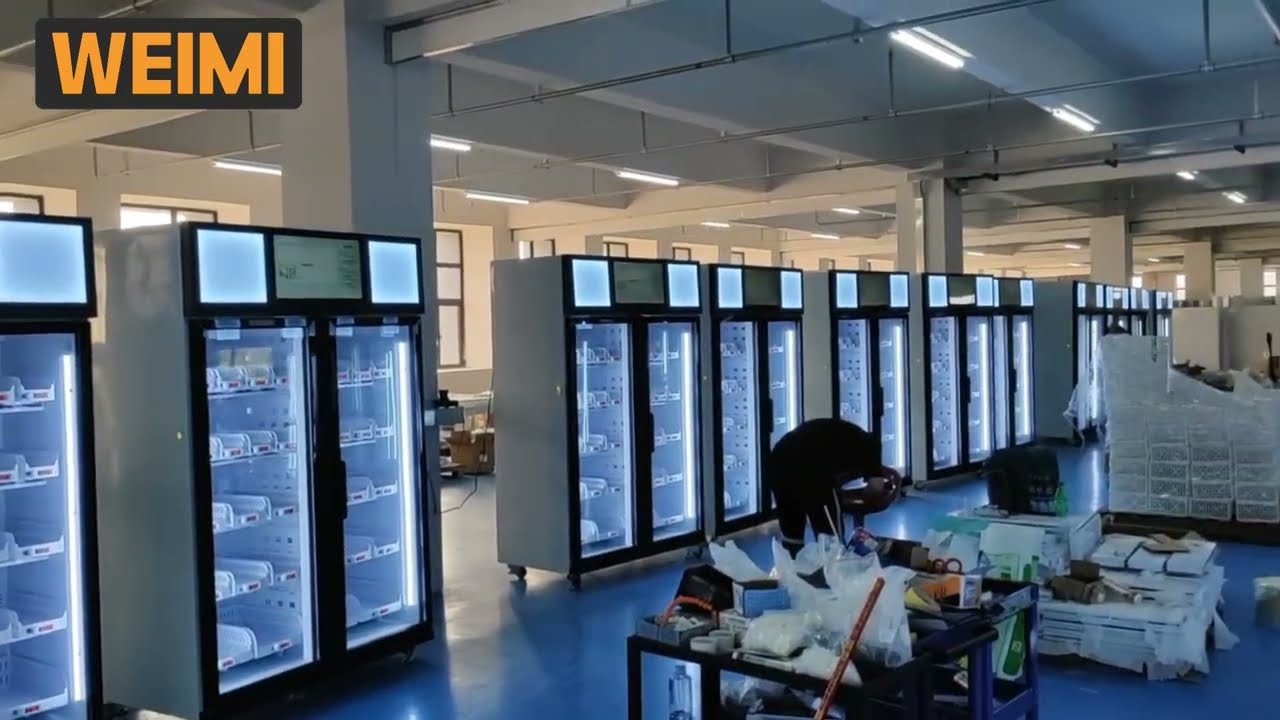 Smart fridge vending machine in production,  bringing better shopping experience to globle comsumer