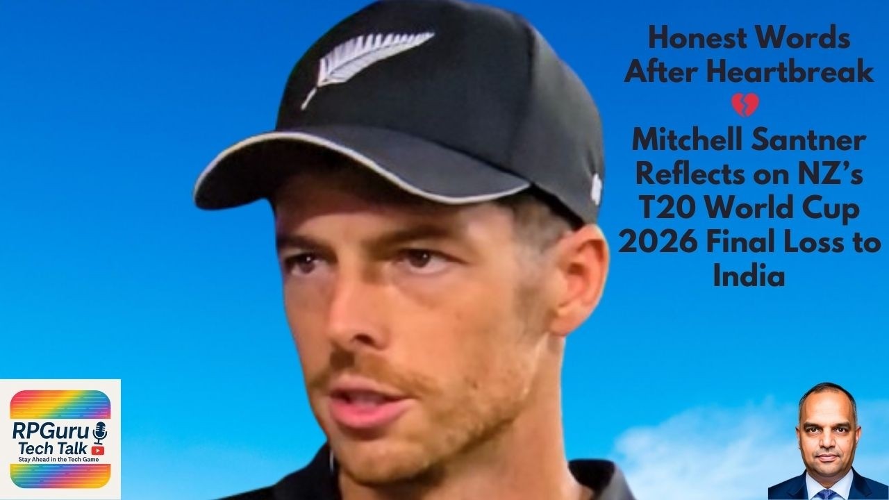 Honest After Heartbreak 💔 Mitchell Santner Reflects on NZ’s T20 World Cup 2026 Final Loss to India!