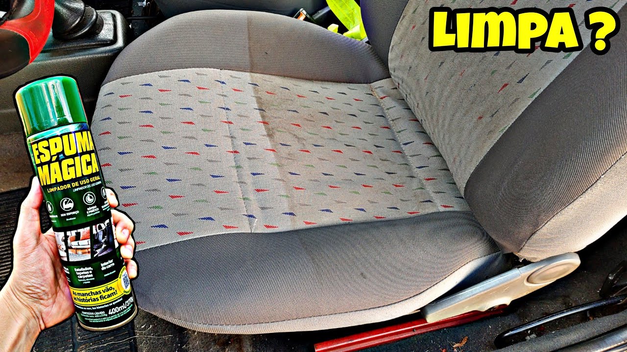 Espuma Mágica Limpa o Banco Encardido do Carro ?