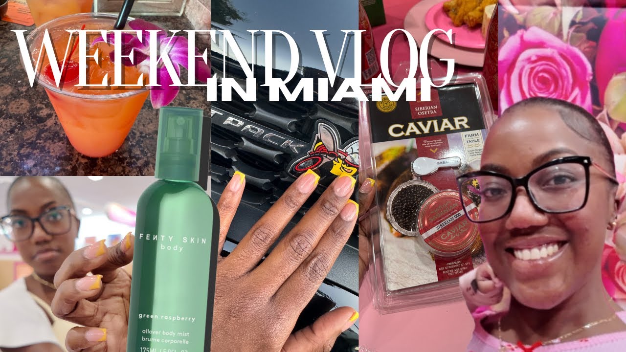 miami weekend vlog | dilly dallying, ulta beauty world, ladies night, Sunday on the beach