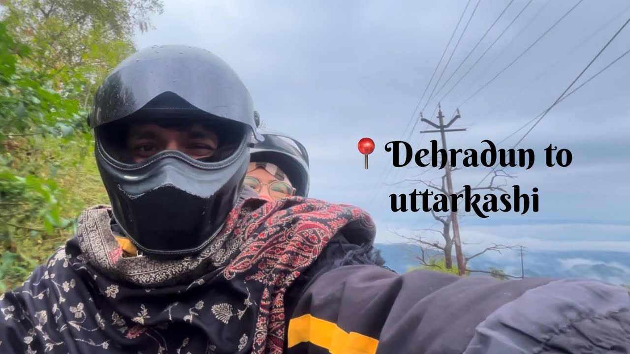 Dehradun to uttarkashi vlog❤️.  #vlog #travel #bike #views #mountains #snow