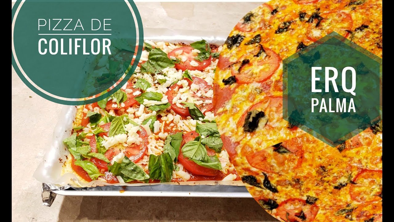 Pizza de Coliflor, Air fryer de Cuisinart® cero pan, 100% sabor!!